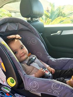 Baby Girl in Car Seat