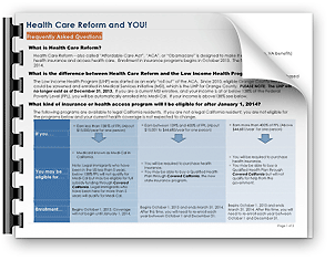 View: Health Care Reform and You - FAQ