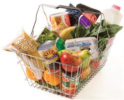basket of healthy food choices