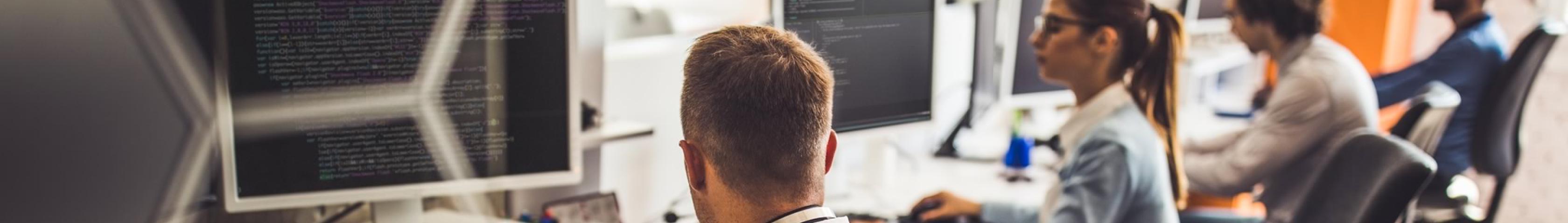 4 People Working with Computers