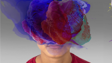 Cloud over face