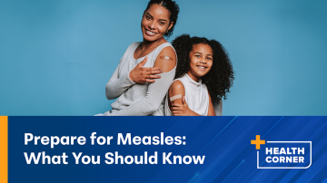 Health Corner Website Prepare For Measles Image