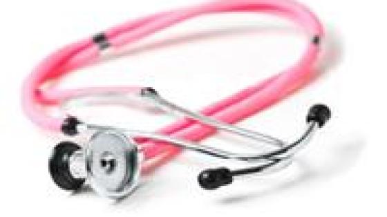 Pink stethoscope