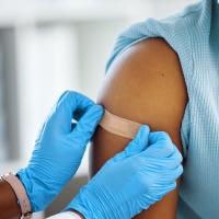 Arm getting bandaged