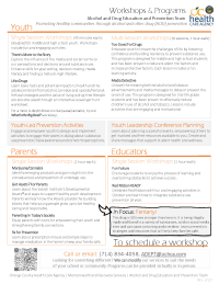 menu of services March 2023
