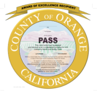 AWARD OF EXCELLENCE PASS INSPECTION SEAL