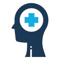 head with medical cross