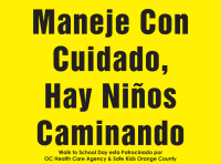 children walking poster - spanish