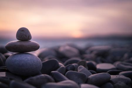 Cairn stack of pebbles