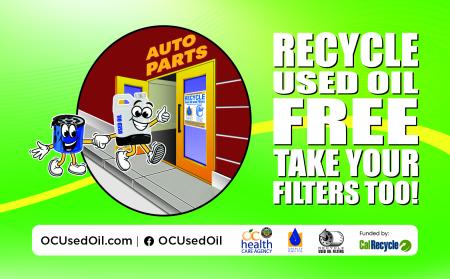 Recycle used oil and oil filters free