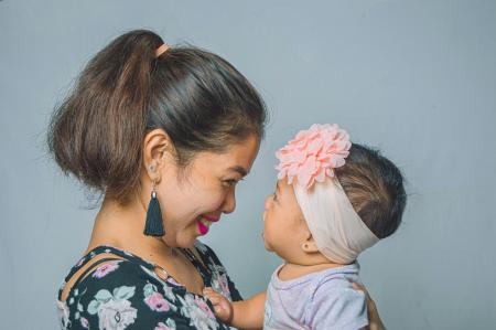 woman and baby