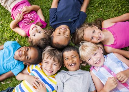 children in circle